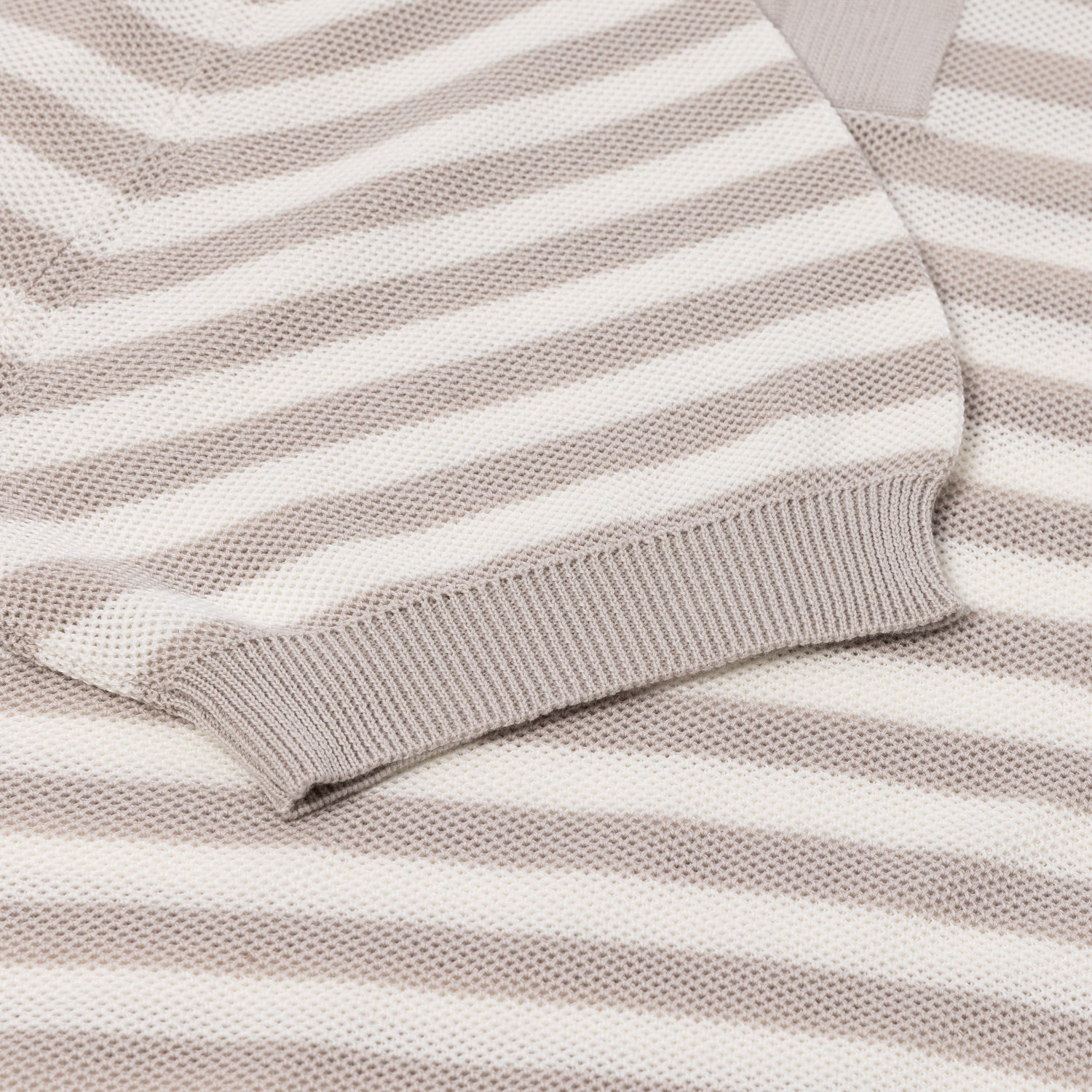 Brigatelli dal 1922 per Michael Jondral: Polo Shirt "Lucio Stripe" made from pure Cotton - Organic Cotton